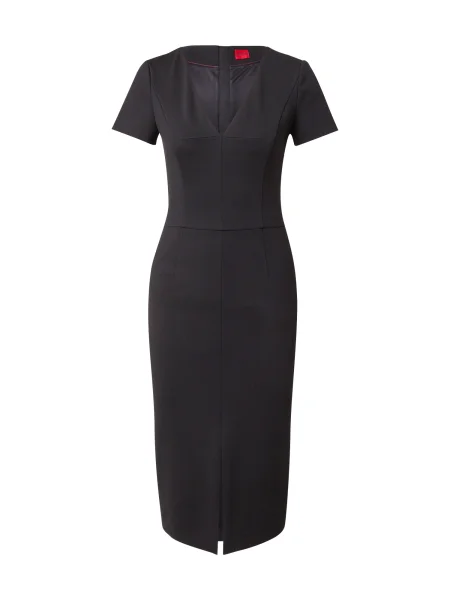 HUGO Oprijeta obleka črna