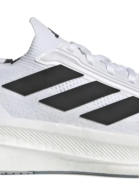 Șapcă Adidas cu dungi cu broderie de catifea alb