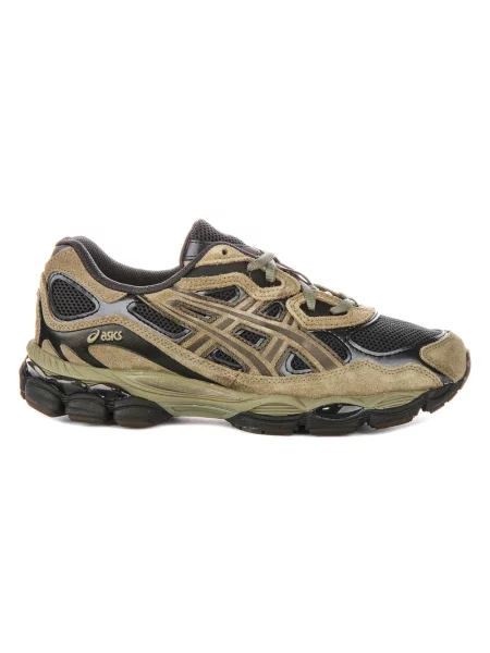 Sneakersy Asics skórzane zielone