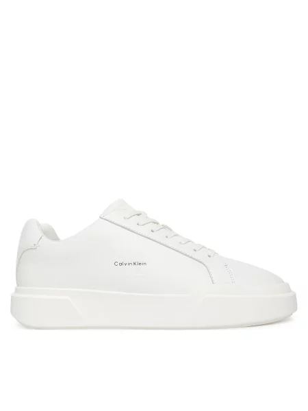 Laisvalaikio batai Calvin Klein Chunky Cupsole Laceup Lth balta