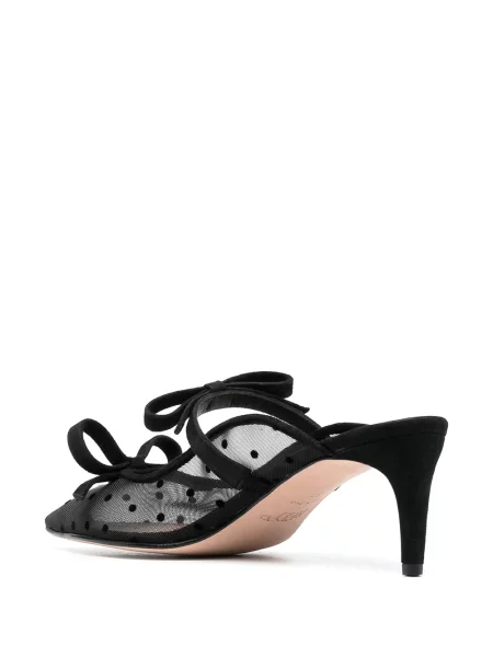 Papuci tip mules Red(v) cu funde negru
