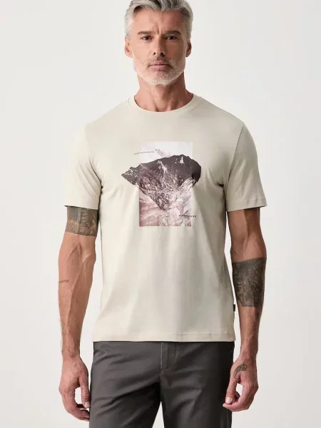 BOSS Orange tricou pentru bărbați din Te_Momentum bej