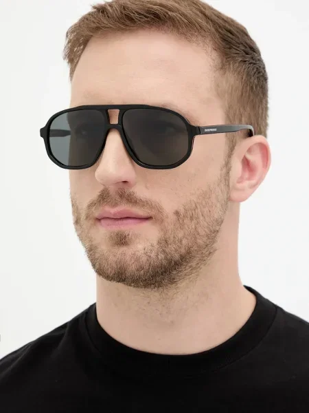 Слънчеви очила Emporio Armani мъжки черно