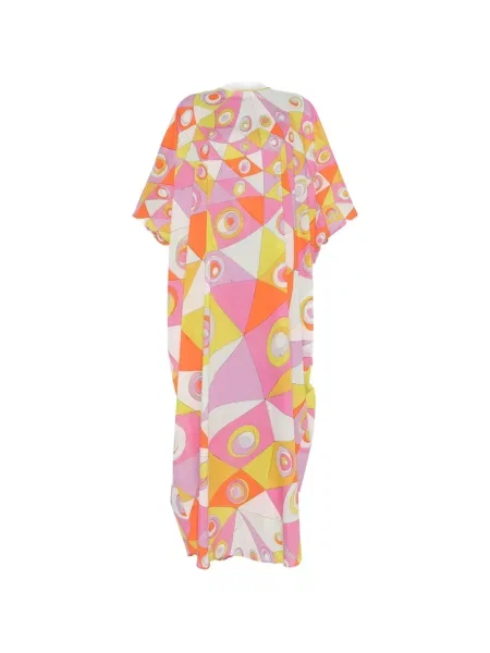 Rochie maxi Pucci cu imagine roz