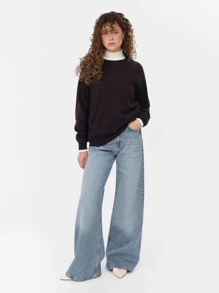 Широкие джинсы Fashionista голубые