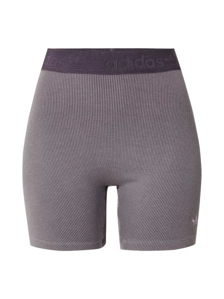 Adidas Originals pantaloni scurți Rib Shorts Wash uni high waist gri