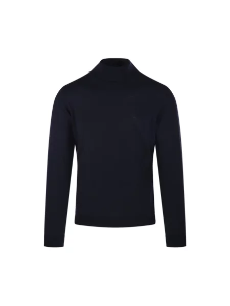 Sweter Roberto Collina niebieski