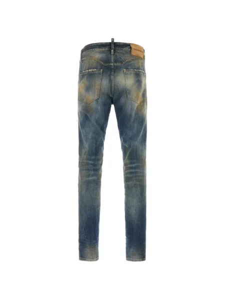 Ursuleț de pluș blugi Dsquared2 zdrențuiți albastru