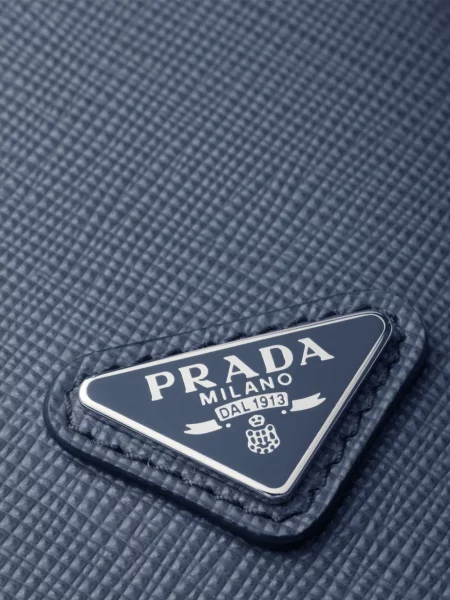 Portofel Prada din piele albastru