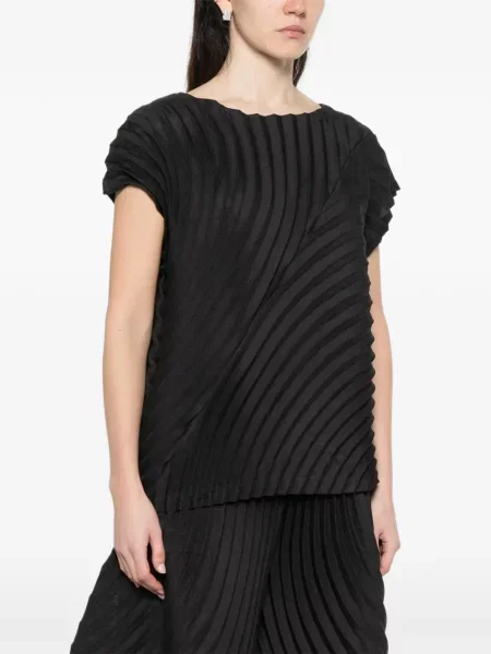 Bluzka Issey Miyake plisowana czarna