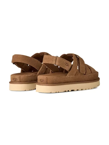 Semišové sandály UGG W Goldenstar Gleam hnědé