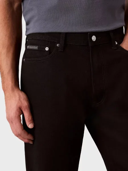 Классические прямые джинсы Calvin Klein Jeans черные