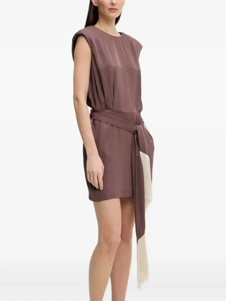 Rochie mini Isabelle Blanche de costum maro