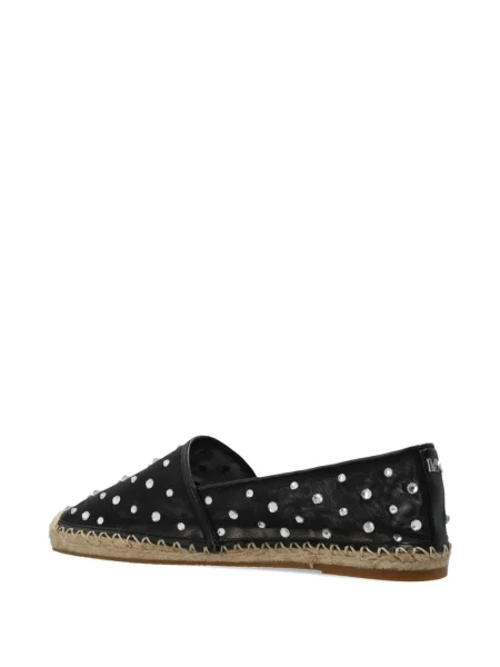 Espadrile Michael Michael Kors de cristal plisate negru
