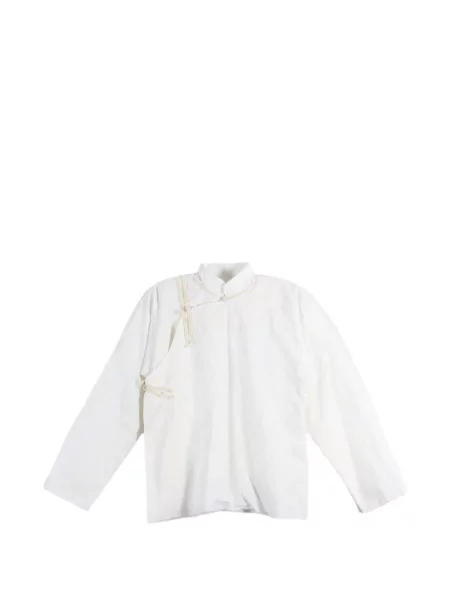 Bluzka Comme Des Garçons Tao z wysokim kołnierzem biała