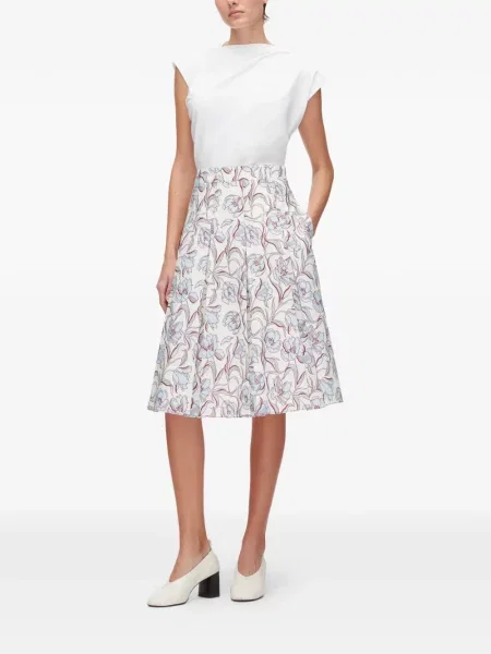 Fustă midi 3.1 Phillip Lim cu model floral cu imagine