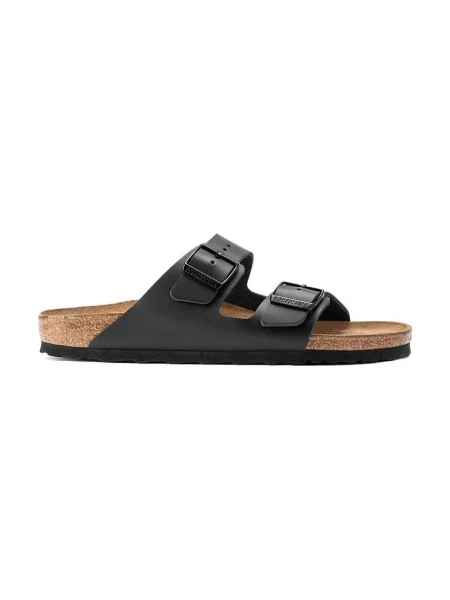 Шкіряні шльопанці Birkenstock чорні
