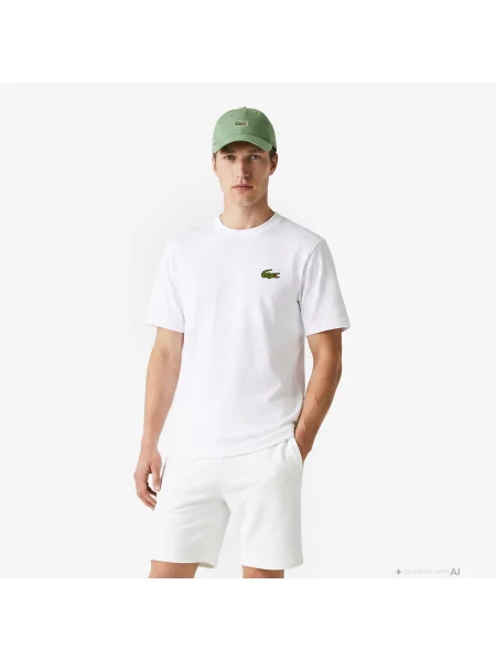 Lacoste T-Shirt O Kroju Oversize biała