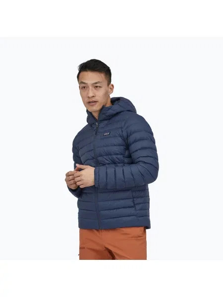 Pánský péřový svetr Patagonia Hoody new navy tmavě modrý