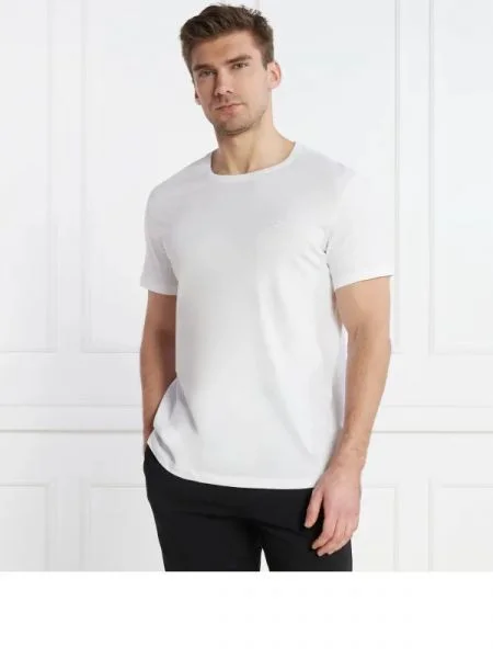 BOSS BLACK Tricou | Relaxed fit alb