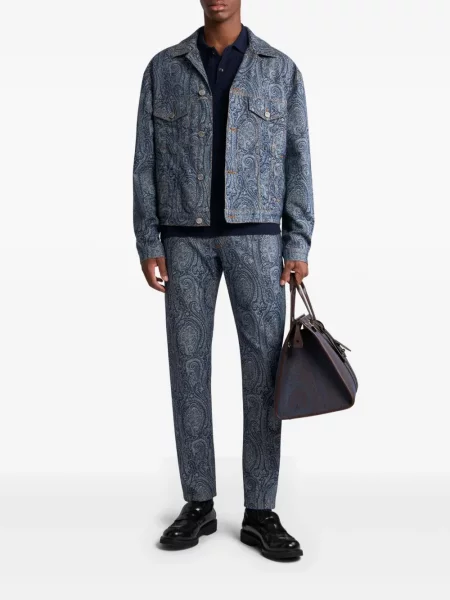 Polo Etro tricotate albastru