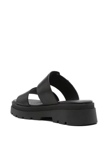 Sandale Geox cu platformă cu cataramă negru