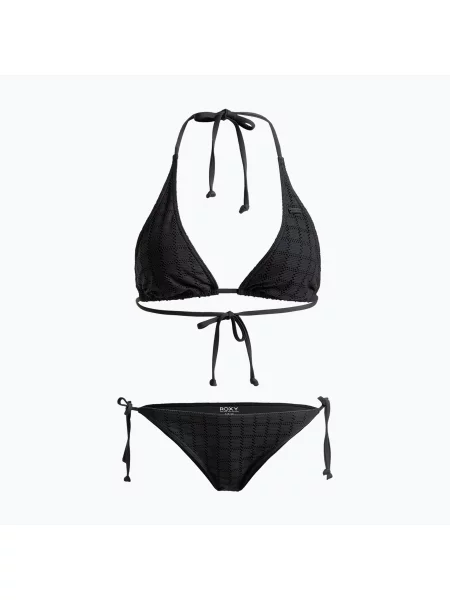 Дамски бански костюм от две части ROXY Camilo Elongated Tri anthracite черно