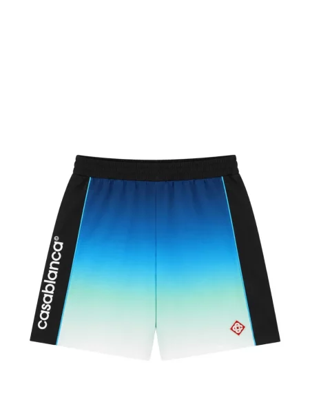 Pantaloni scurți Casablanca cu imagine cu gradient albastru