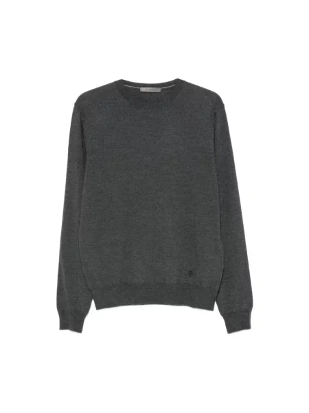 Sweter Corneliani wełniany szary