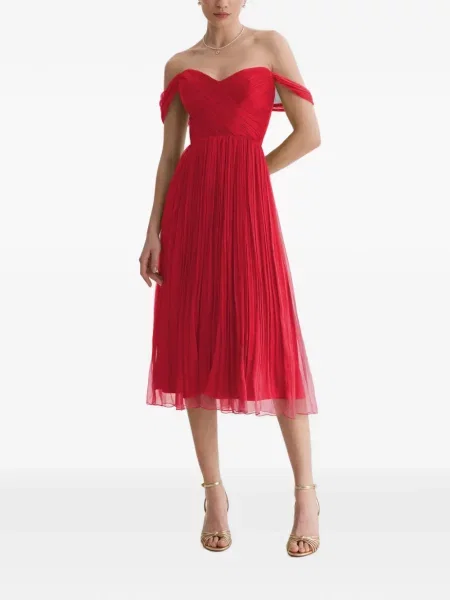 Rochie midi Framboise roșu