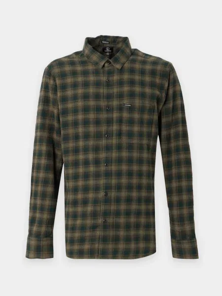 Volcom Cămașă CADEN PLAID kaki negru
