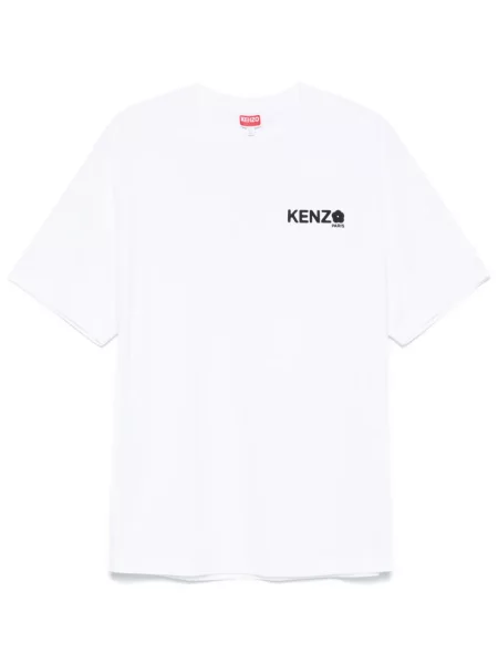 Tricou Kenzo cu model floral alb