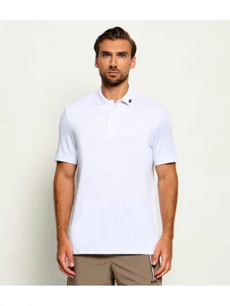 Tricou polo Lacoste alb