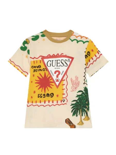 Guess T-Shirt μπεζ