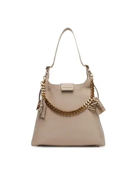 Кожена чанта Marciano Guess бежово