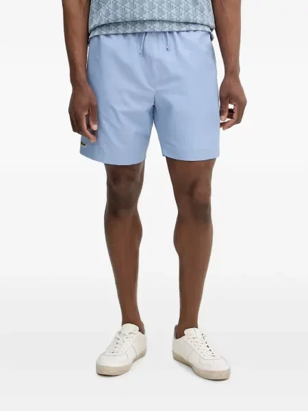 Pantaloni scurți Lacoste tenis cu autograf albastru