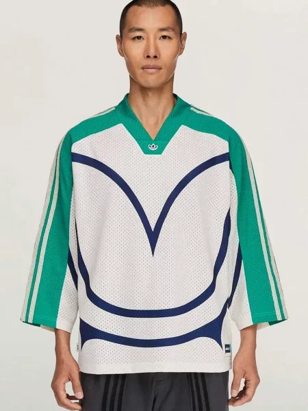 Светр Adidas Originals з джерсі білий
