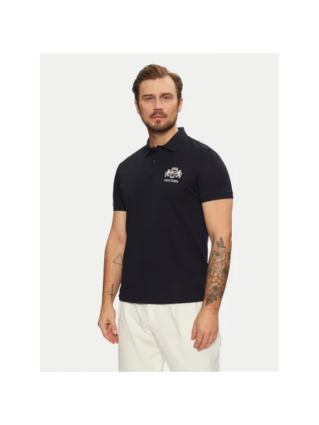 Tommy Hilfiger Pólóing Icon Graphic Regular Fit sötétkék