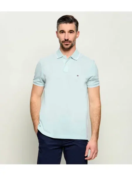 Tricou polo Tommy Hilfiger de in verde