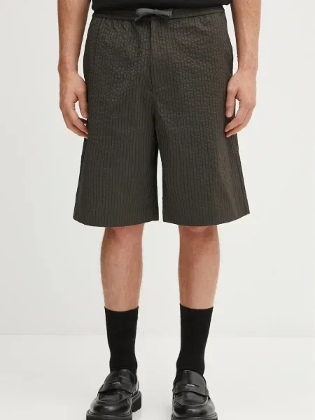 Maison Kitsuné pantaloni scurți Elasticated Bermuda verde