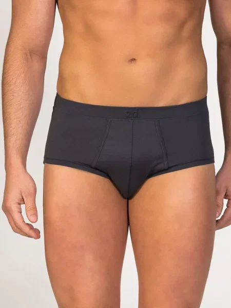 Zd ZERO DEFECTS Slip Track Organic Cotton închis gri