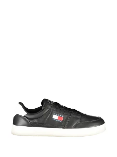 Sneakerși Tommy Hilfiger cu autograf negru