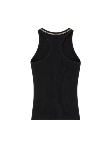 Dzianinowy top Elisabetta Franchi czarny