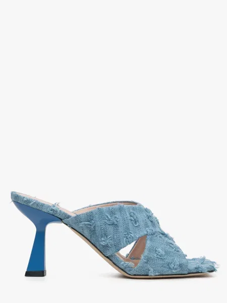 Шлепанцы Evaluna голубые