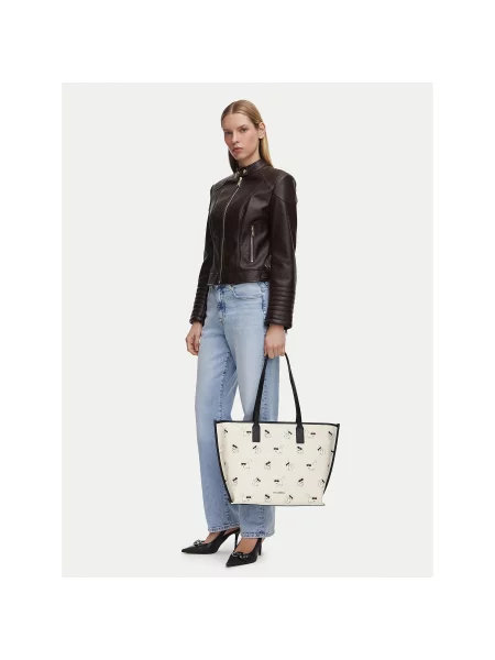Karl Lagerfeld geantă shopper pentru femei IKON alb