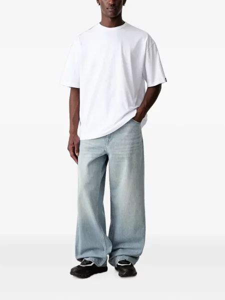 Scurt tricou Neighborhood cu imagine alb