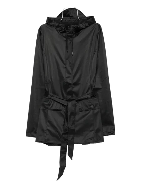 Płaszcz Rains z kapturem czarny