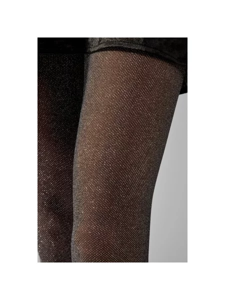 Колготи з люрексом срібні Lurex Argento 30 den Legs сірі
