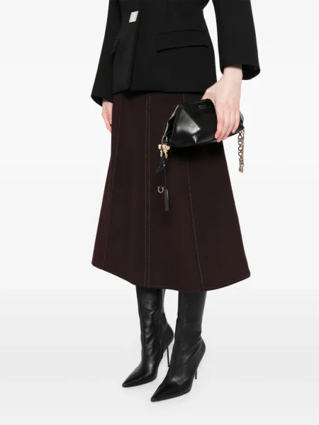 Geantă plic Ferragamo din piele negru