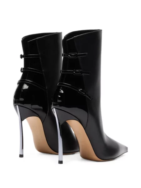 Cizme scurte Casadei din piele negru